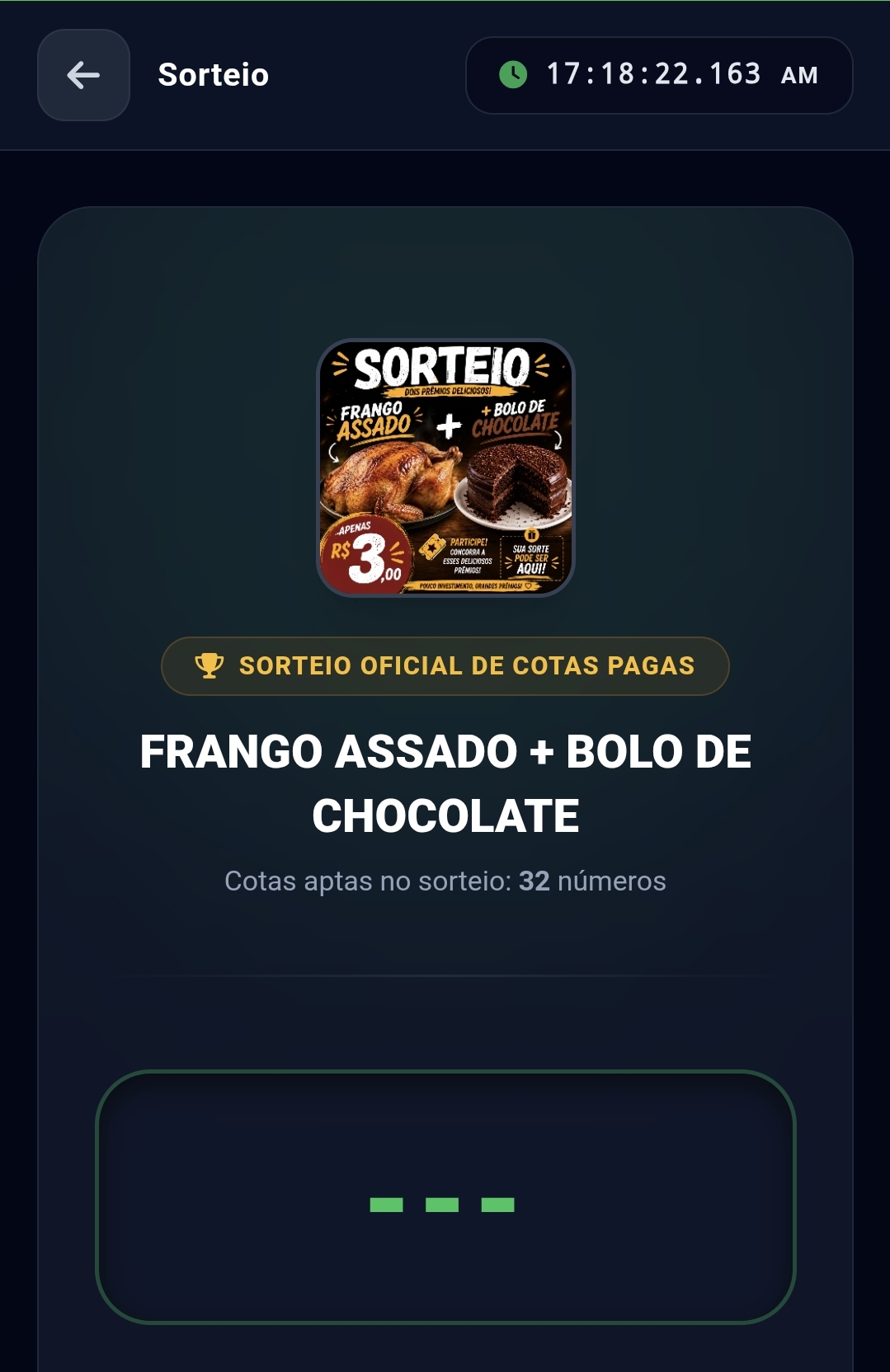Escolha de cotas de rifa